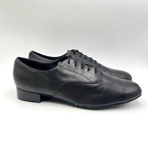 12.5W‎ 12.5 WIDE Very Fine Mens Adrian Black Suede Sole Dance Oxfords Shoes